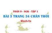 Bài 3 trang 34 Toán 9 Tập 1 Chân trời sáng tạo